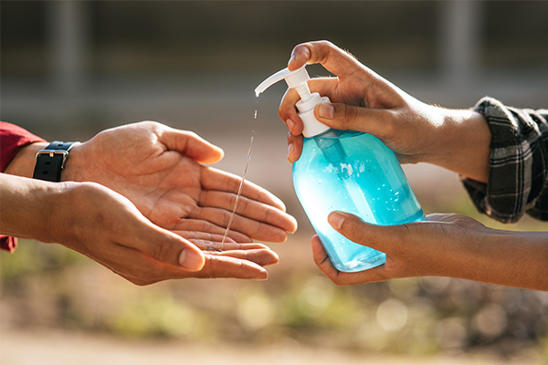 The Donated Hand Sanitizers Are Expected To Fight Against The Red Eye Disease.